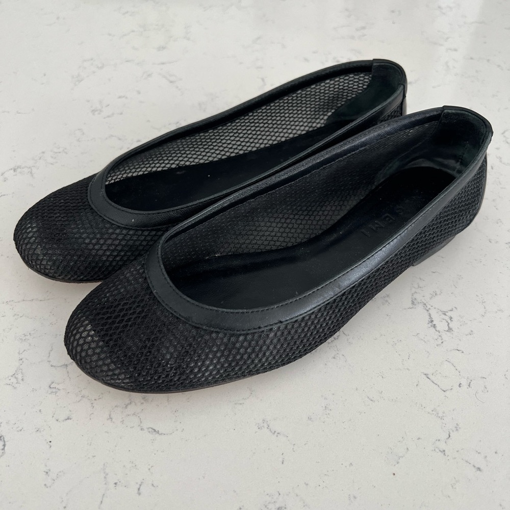M. Gemi Contessa Black Mesh Women's Flats